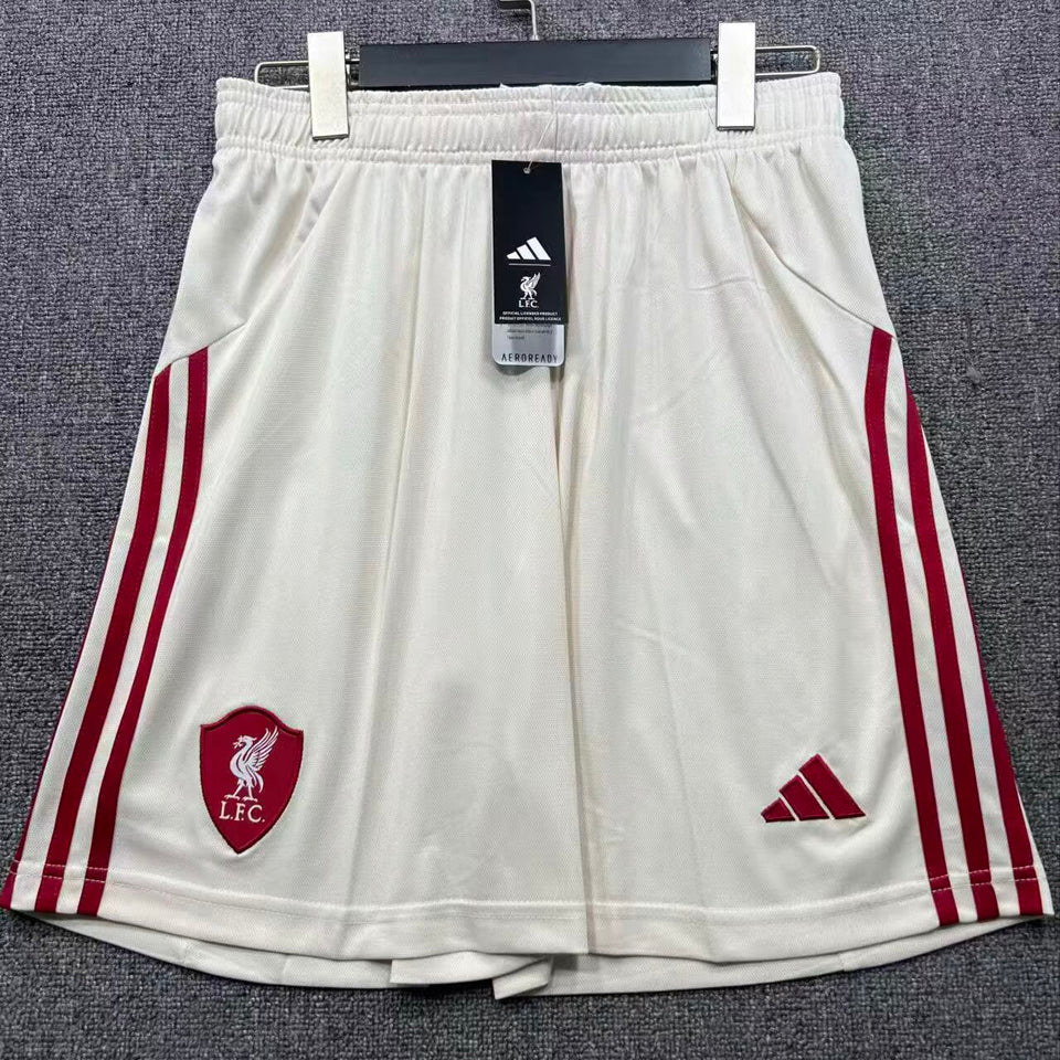 2025/26 liverpool visitante versión fan shorts/ pantalones