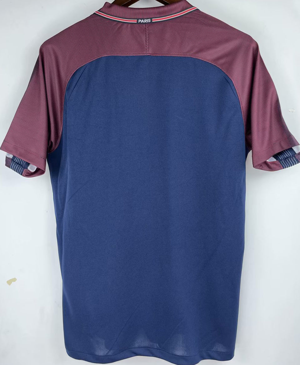 jersey 2017/18 psg local manga corta versión fan retro