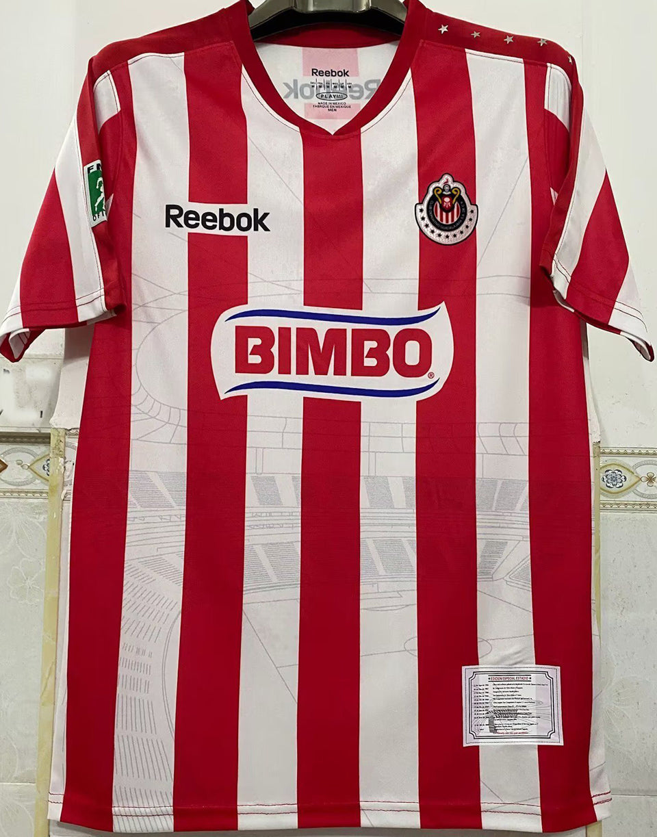 jersey 2010/11 chivas local manga corta versión fan retro