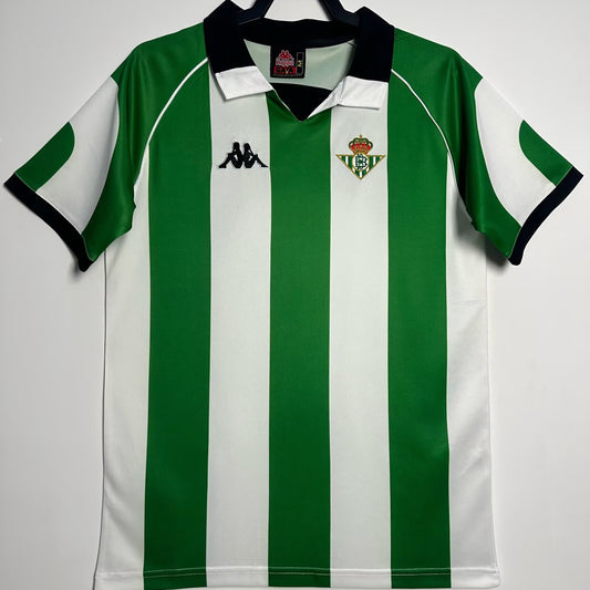 Jersey 1998/1999 R BTS Local Manga corta Versión Fan Retro