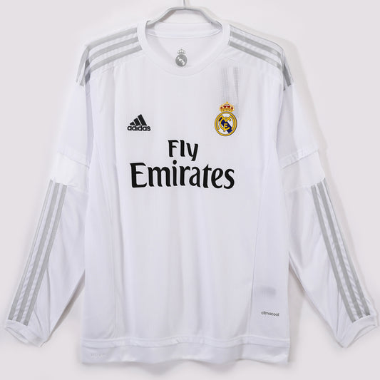 Jersey 2015/2016 Real Madrid Local Manga larga Versión Fan Retro
