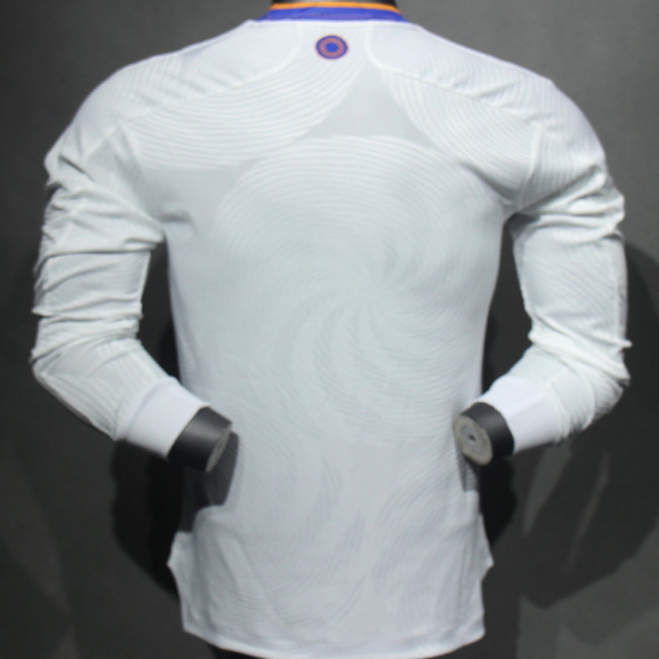 jersey 2021/22 real madrid local manga larga versión jugador