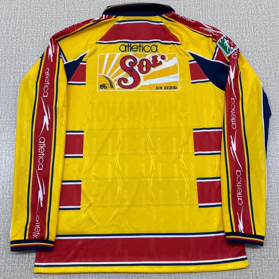 jersey 1999/2000 monarcas morelia local manga larga versión fan retro
