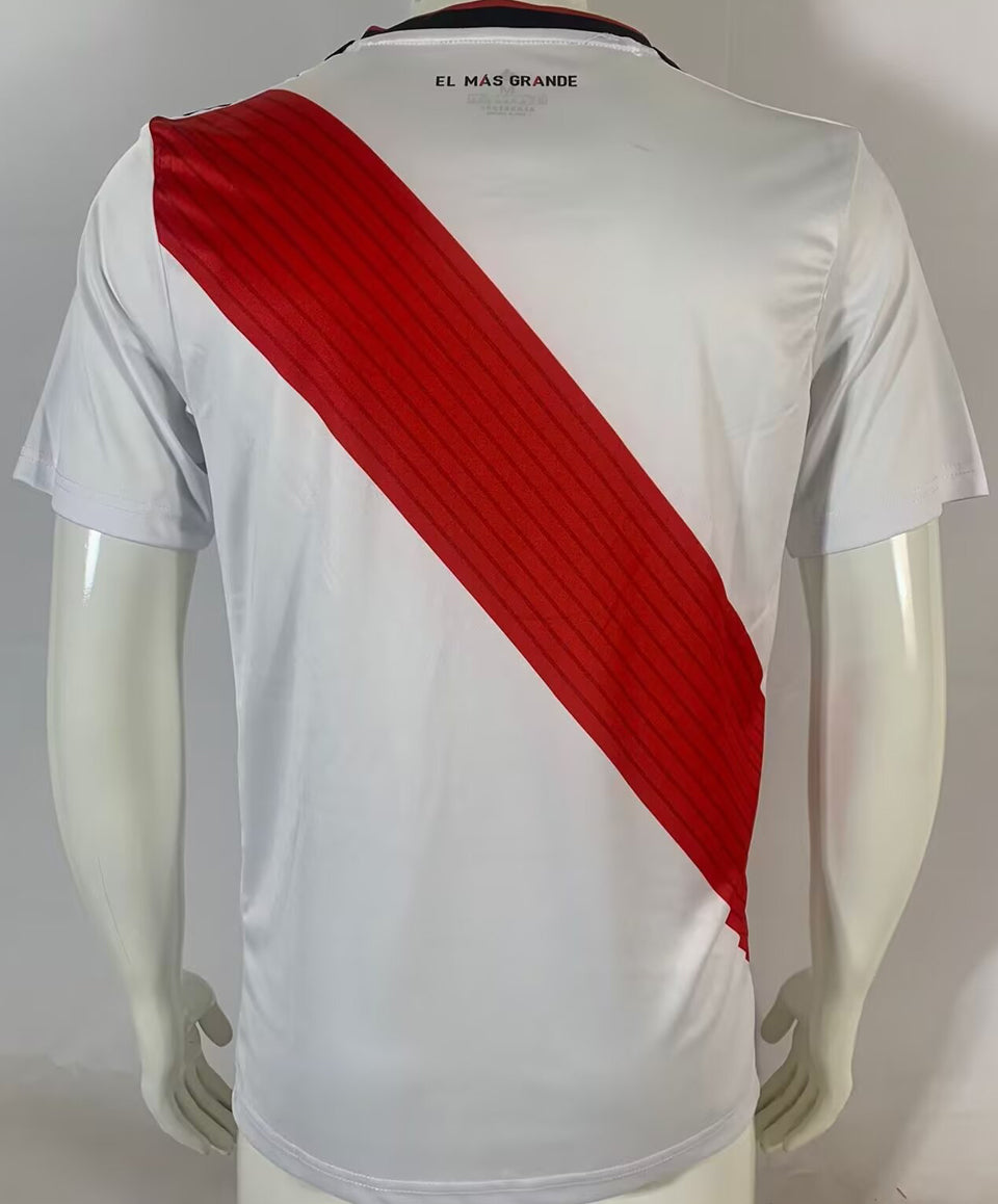 jersey 2018/19 river plate local manga corta versión fan retro