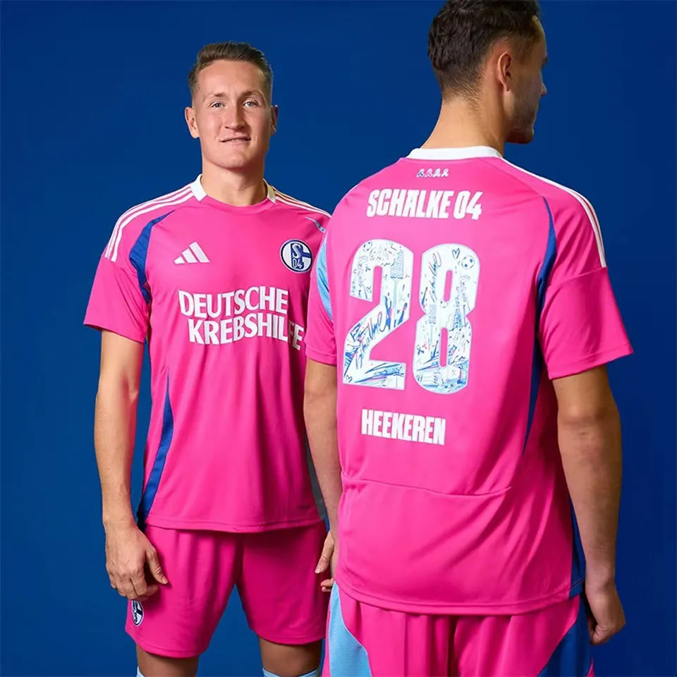 Jersey 2024/25 Schalke 04 Pink Especial Manga corta Versión Fan