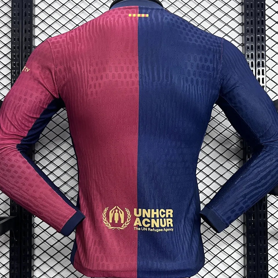 Jersey 2024/25 Barcelona Local Manga larga Versión Jugador