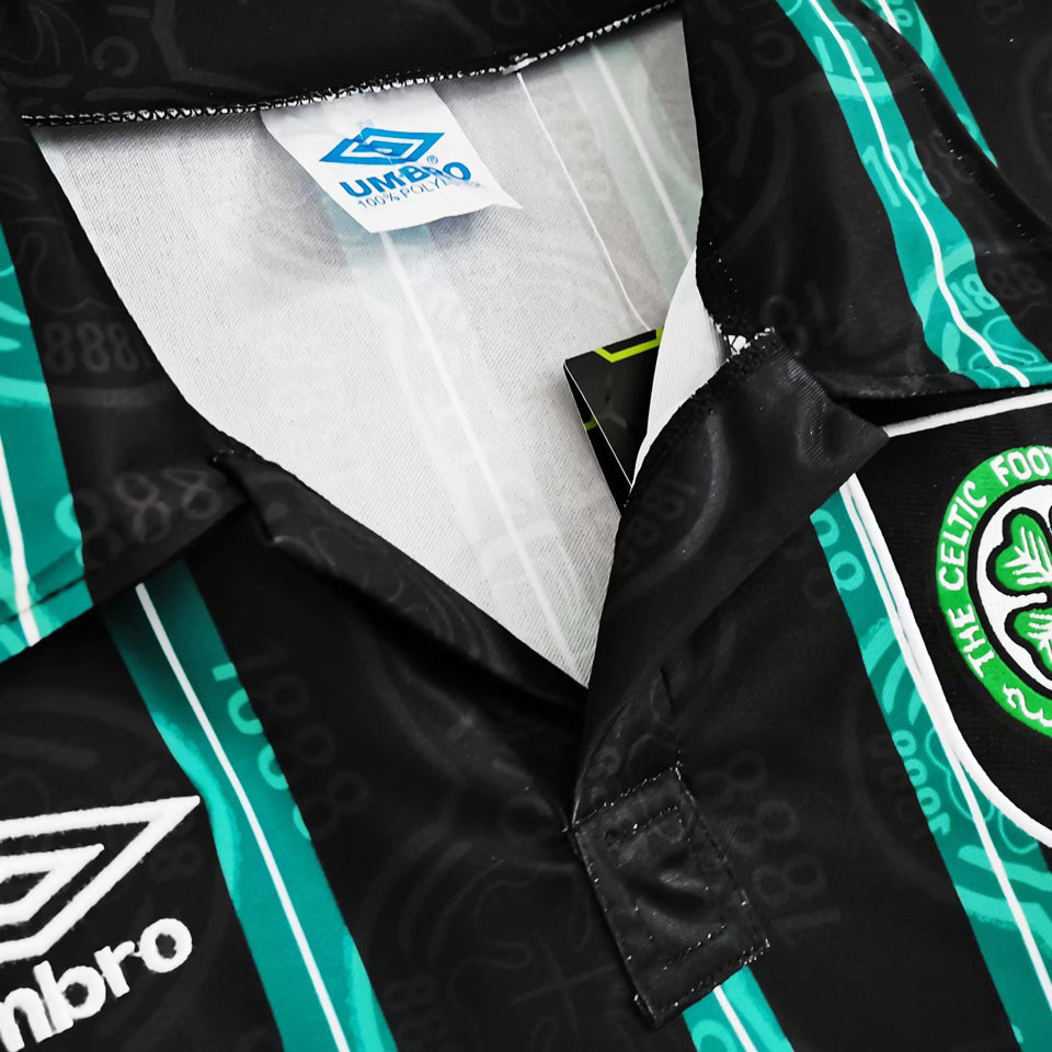jersey 1992/93 celtic visitante manga corta versión fan retro