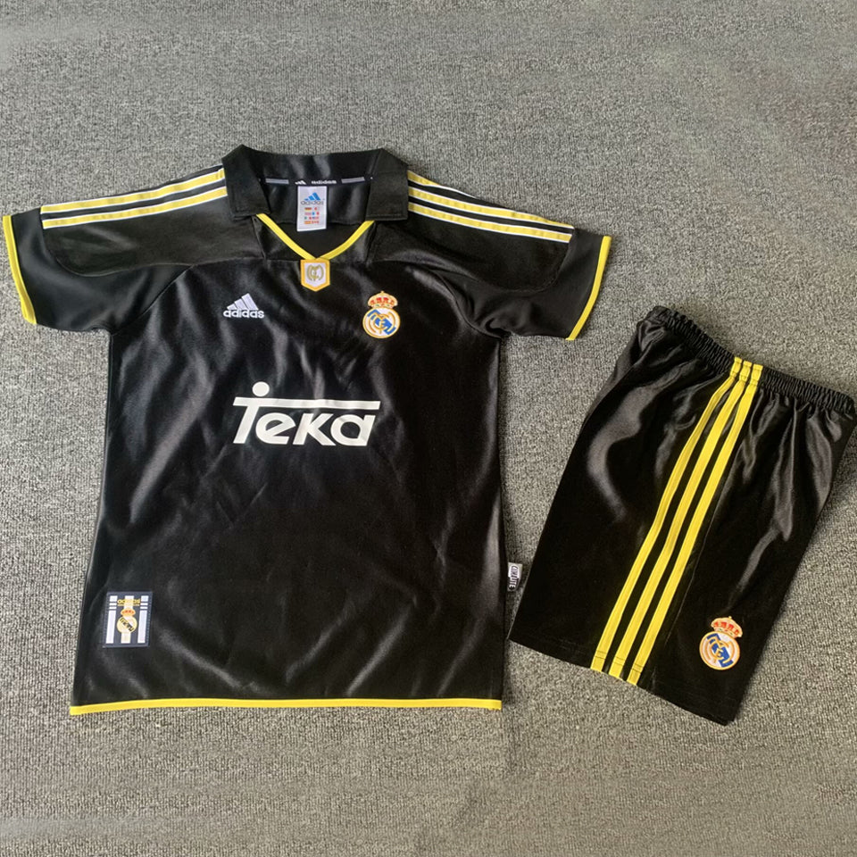 jersey 1999/01 real madrid visitante manga corta niño retro