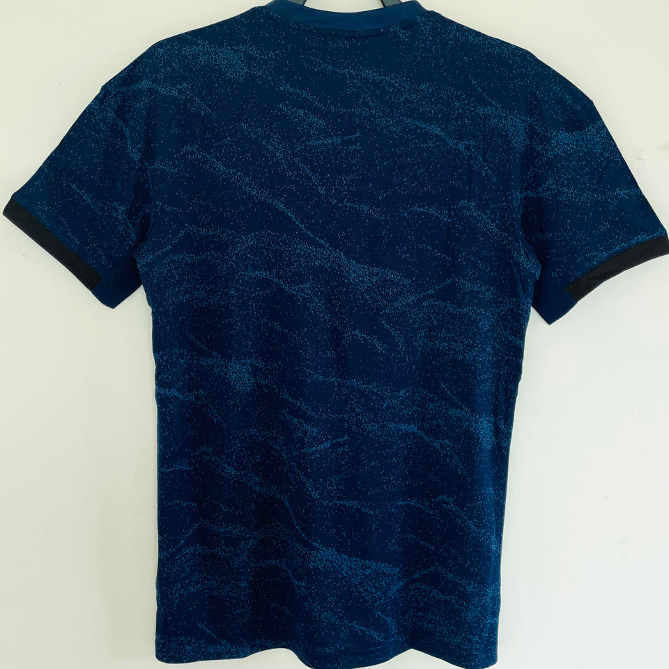 jersey 2019/20 real madrid visitante manga corta versión fan retro