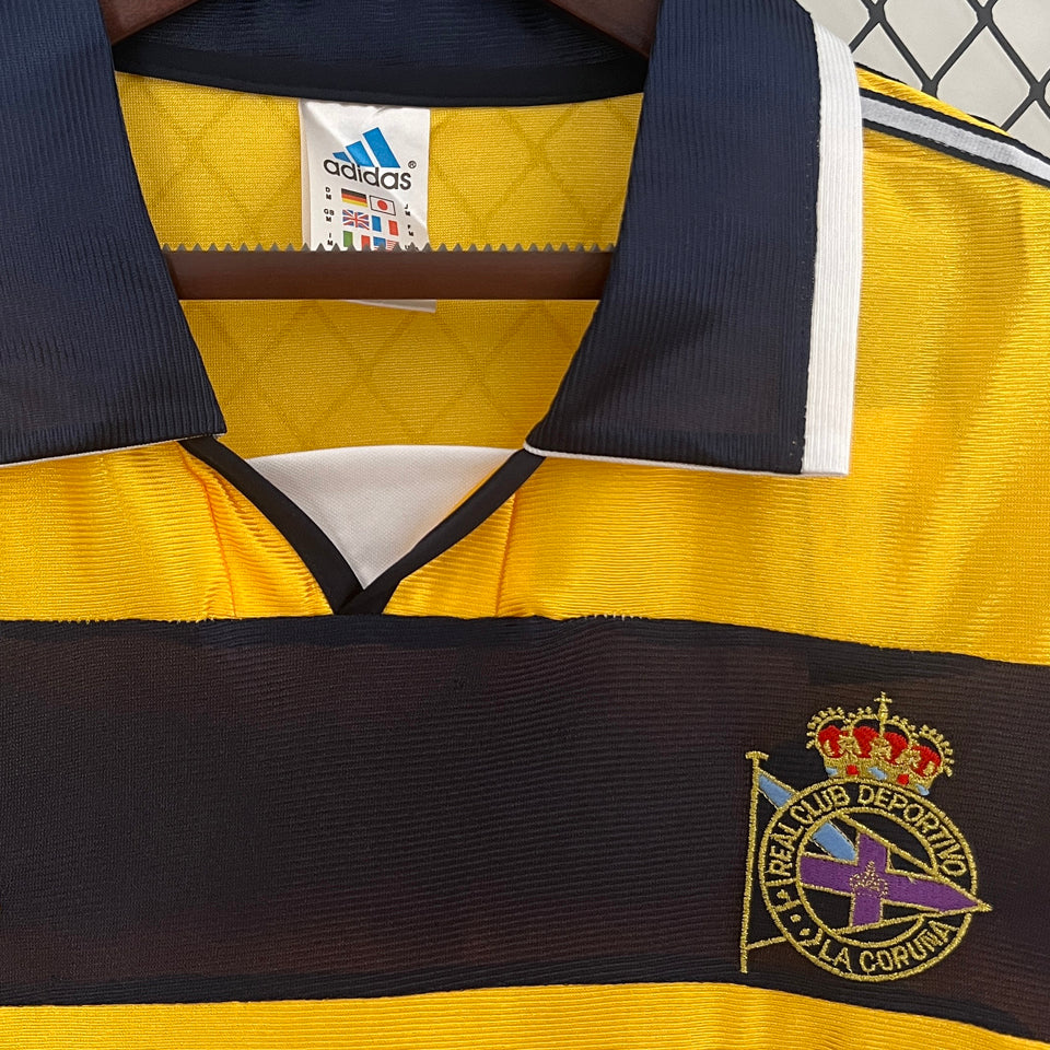 jersey 1999/2000 deportivo la coruna tercero manga corta versión fan retro