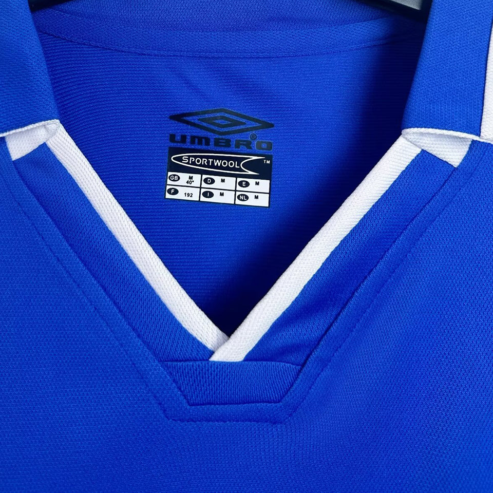 jersey 2001/03 chelsea local manga corta versión fan retro