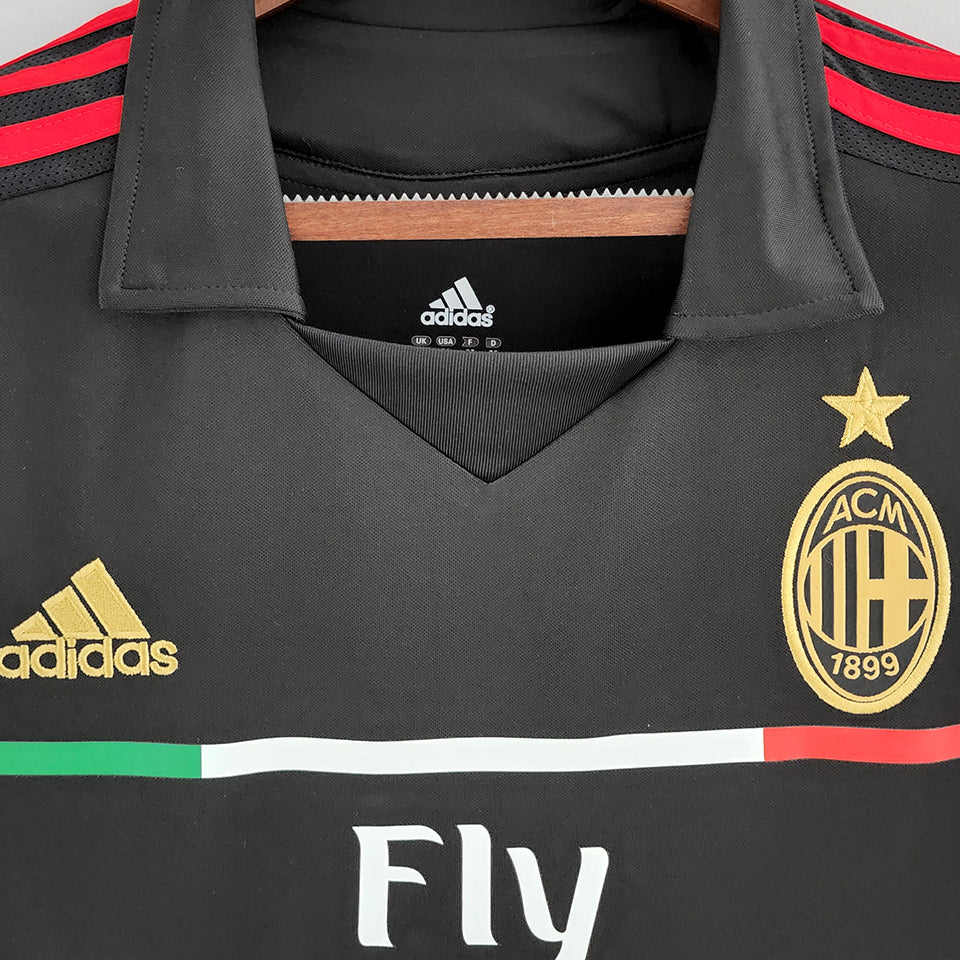 jersey 2011/12 ac milan tercero manga corta versión fan retro