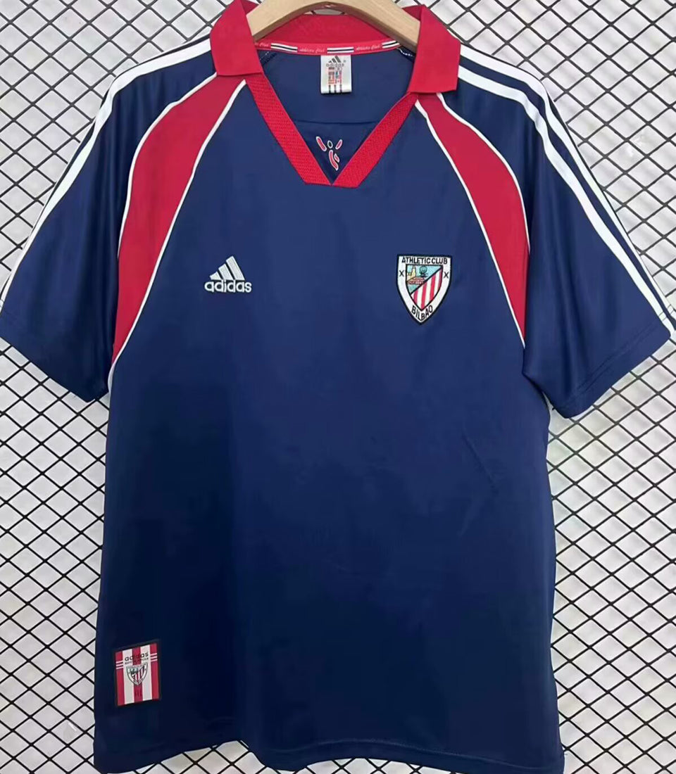 jersey 1999/2000 bilbao at visitante manga corta versión fan retro