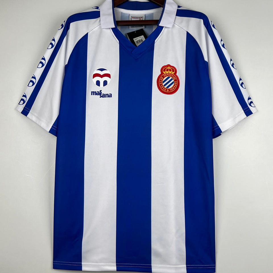 jersey 1984/89 espanyol local manga corta versión fan retro