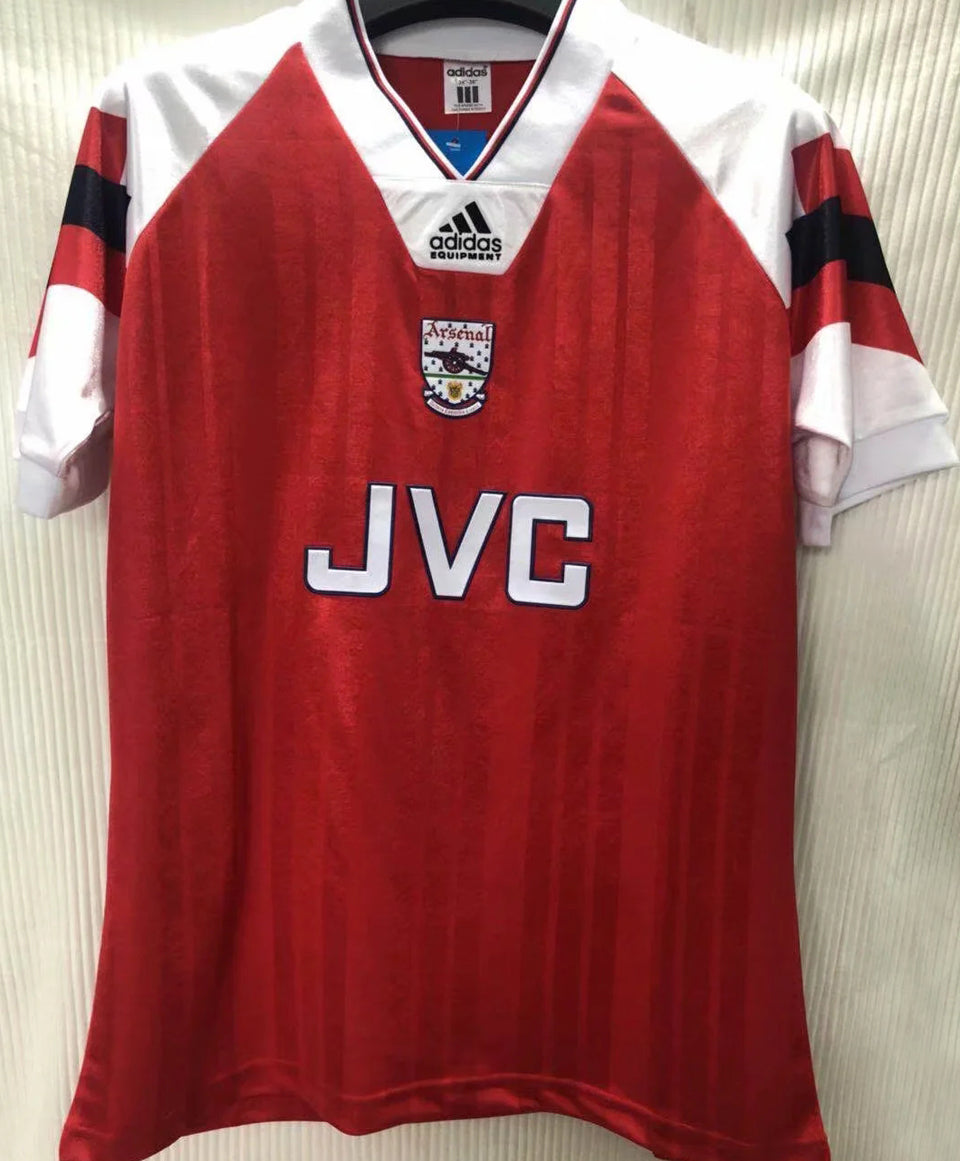 jersey 1992/94 arsenal local manga corta versión fan retro