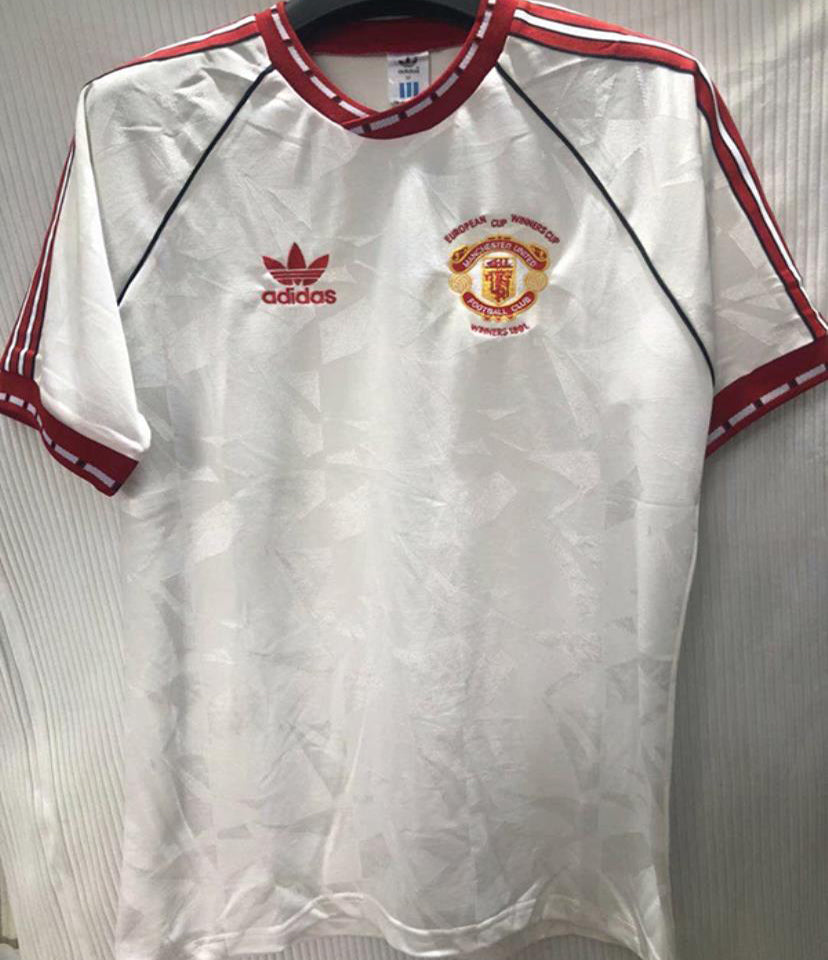 Jersey 1991 Manchester United Visitante Manga corta Versión Fan Retro