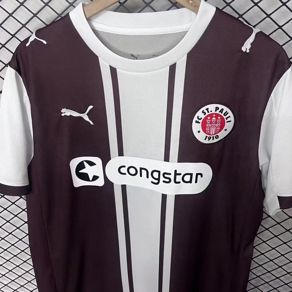 jersey 2026 st pauli especial manga corta versión fan
