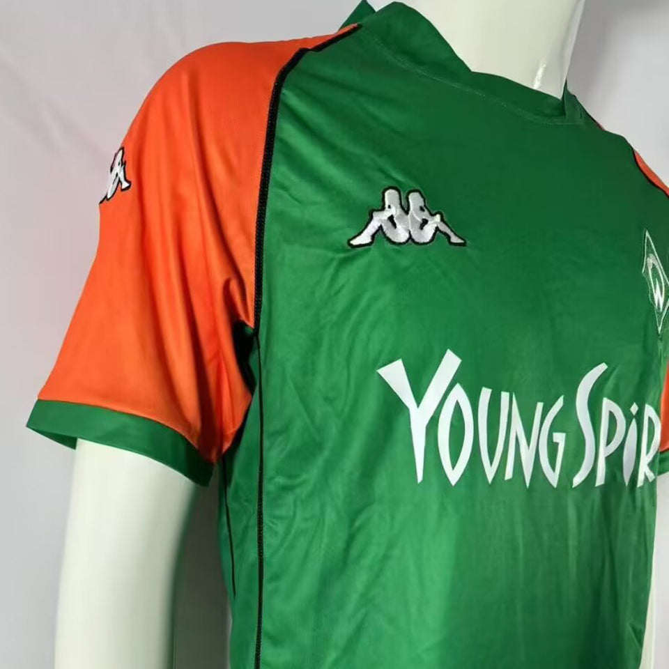 Jersey 2003/04 Werder Bremen Local Manga corta Versión Fan Retro