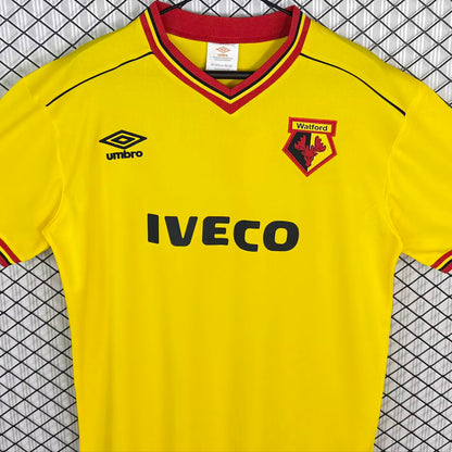 Jersey 1982/1985 Watford Local Manga corta Versión Fan Retro