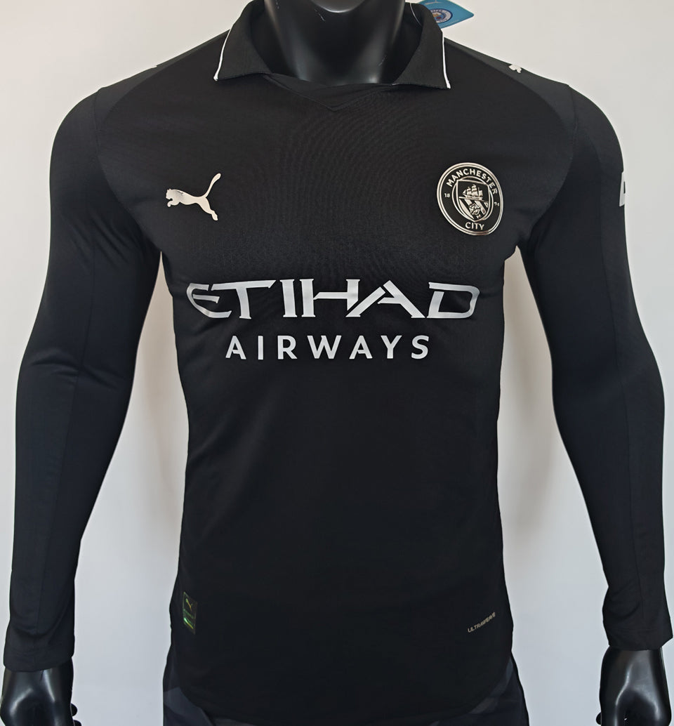 Jersey 2025/26 Manchester City Visitante Manga larga Versión Jugador