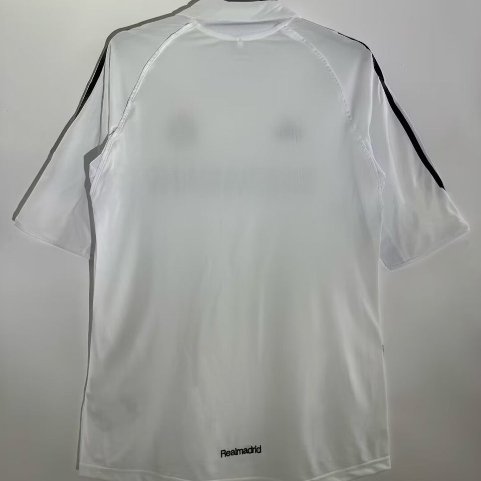 jersey 2005/06 real madrid local manga corta versión fan retro