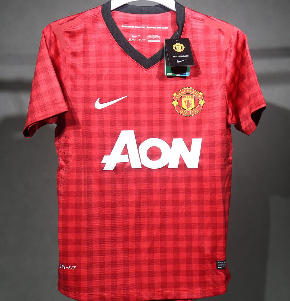 jersey 2012/13 manchester united local manga corta versión jugador retro