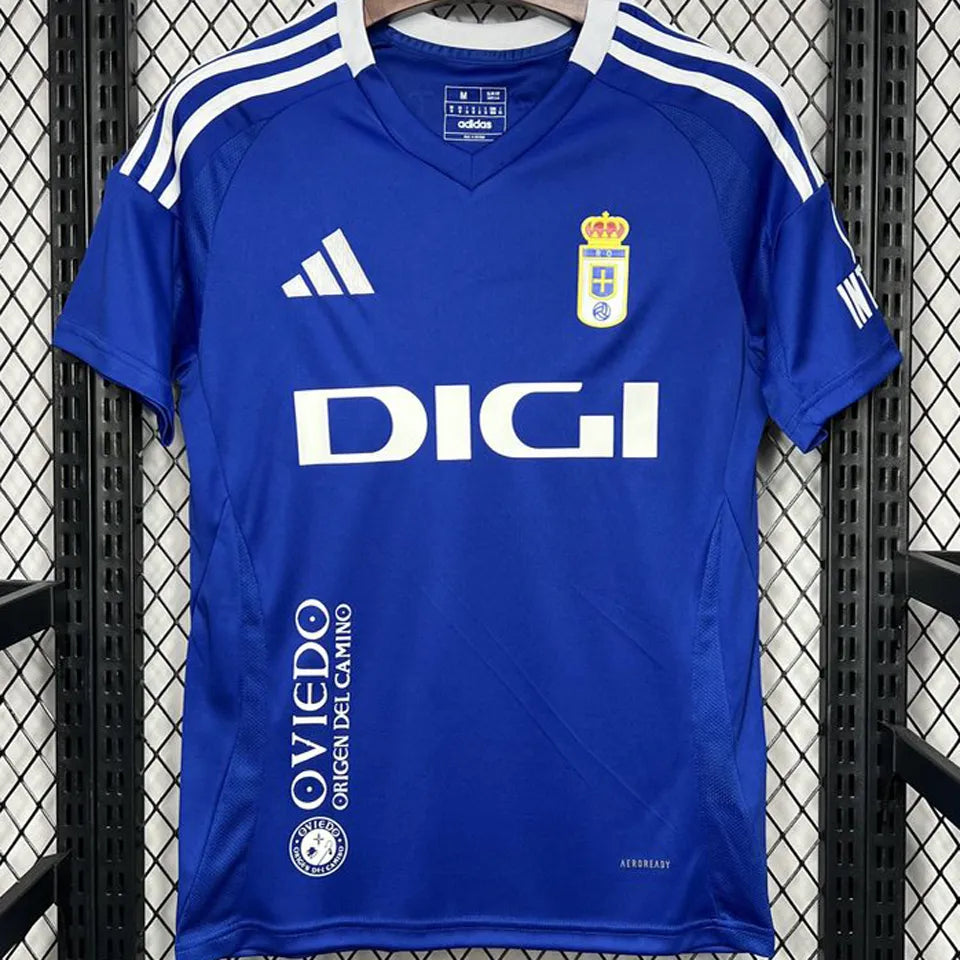 Jersey 2024/25 Real Oviedo Local Manga corta Versión Fan