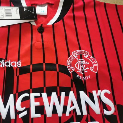Jersey 1995/96 Rangers Visitante Manga corta Versión Fan Retro