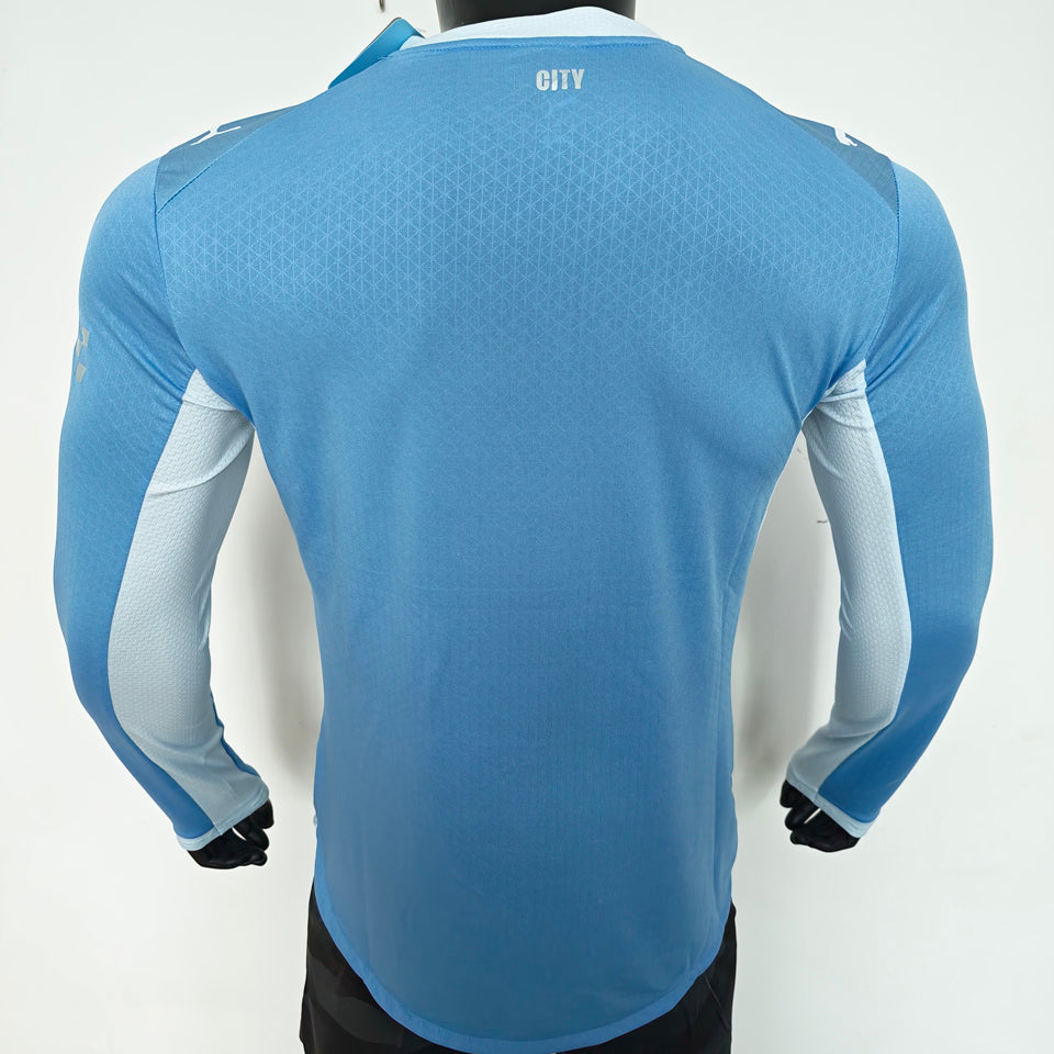 jersey 2026/27 manchester city local manga larga versión jugador