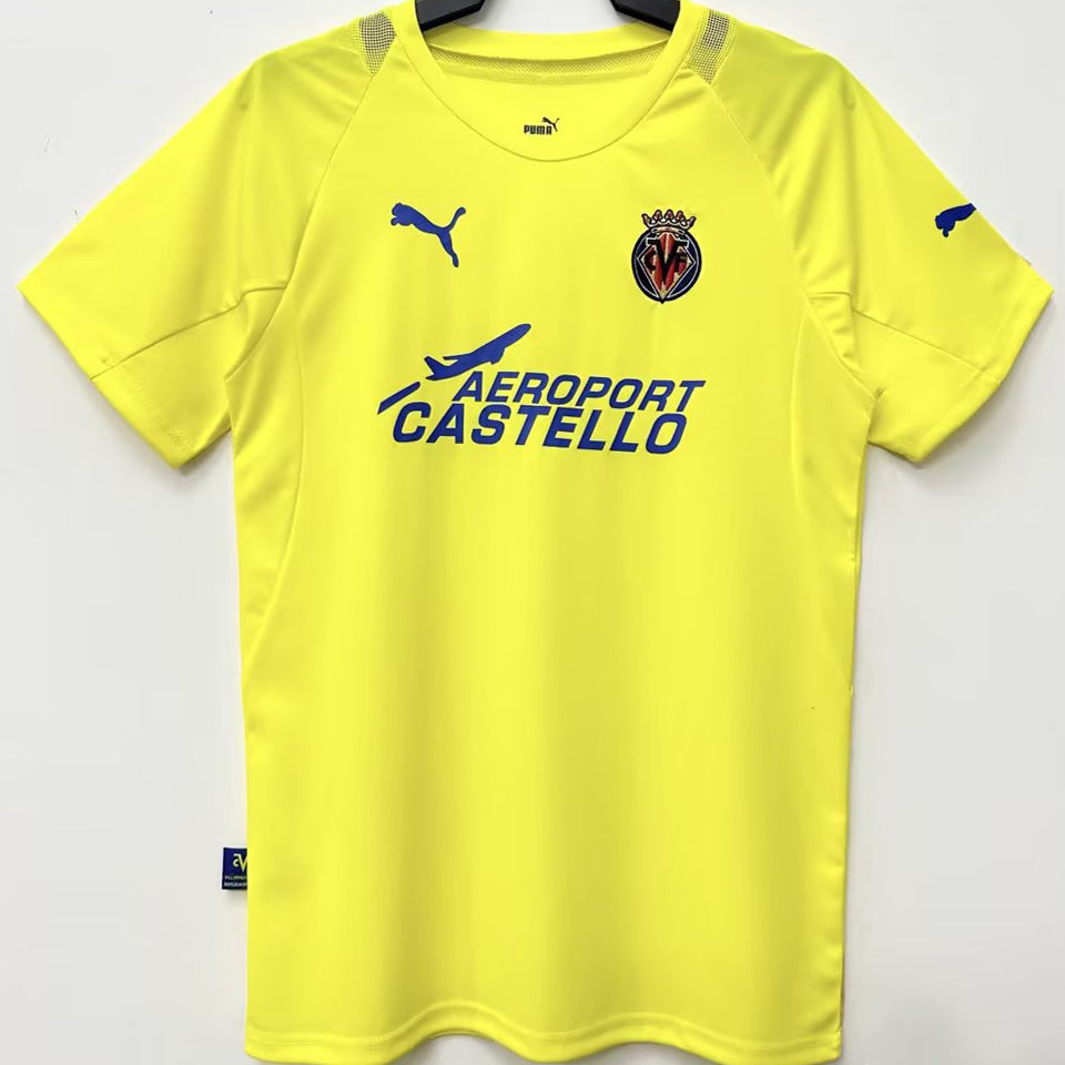 jersey 2005/06 villarreal fc local manga corta versión fan retro