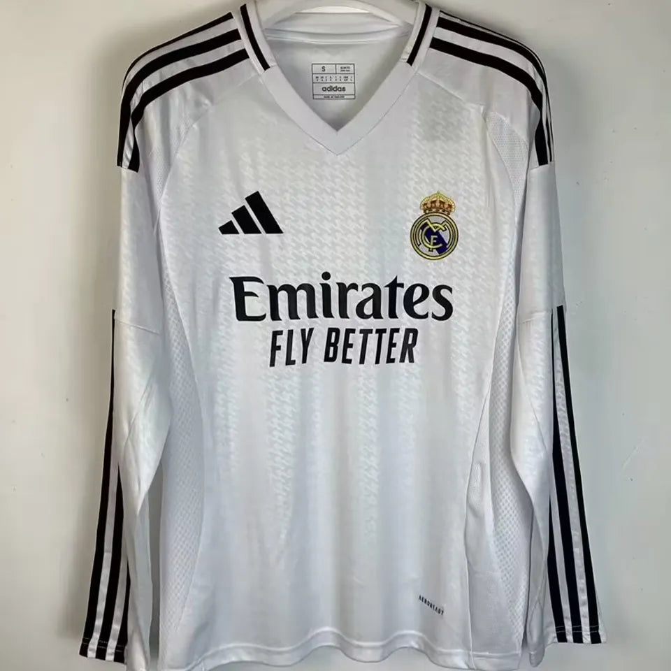 Jersey 2024/25 Real Madrid Local Manga larga Versión Fan