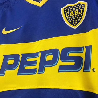Jersey 2003/2004 Boca Local Manga corta Versión Fan Retro
