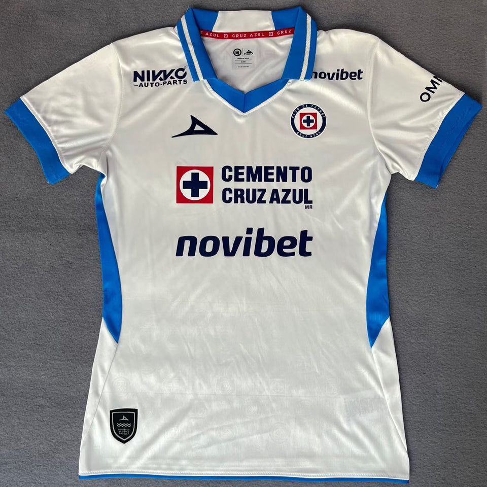 jersey 2026/27 cruz azul visitante manga corta mujer