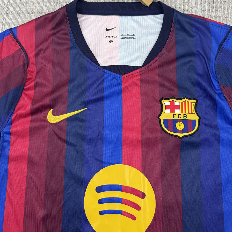 jersey 2026/27 barcelona local manga larga versión fan