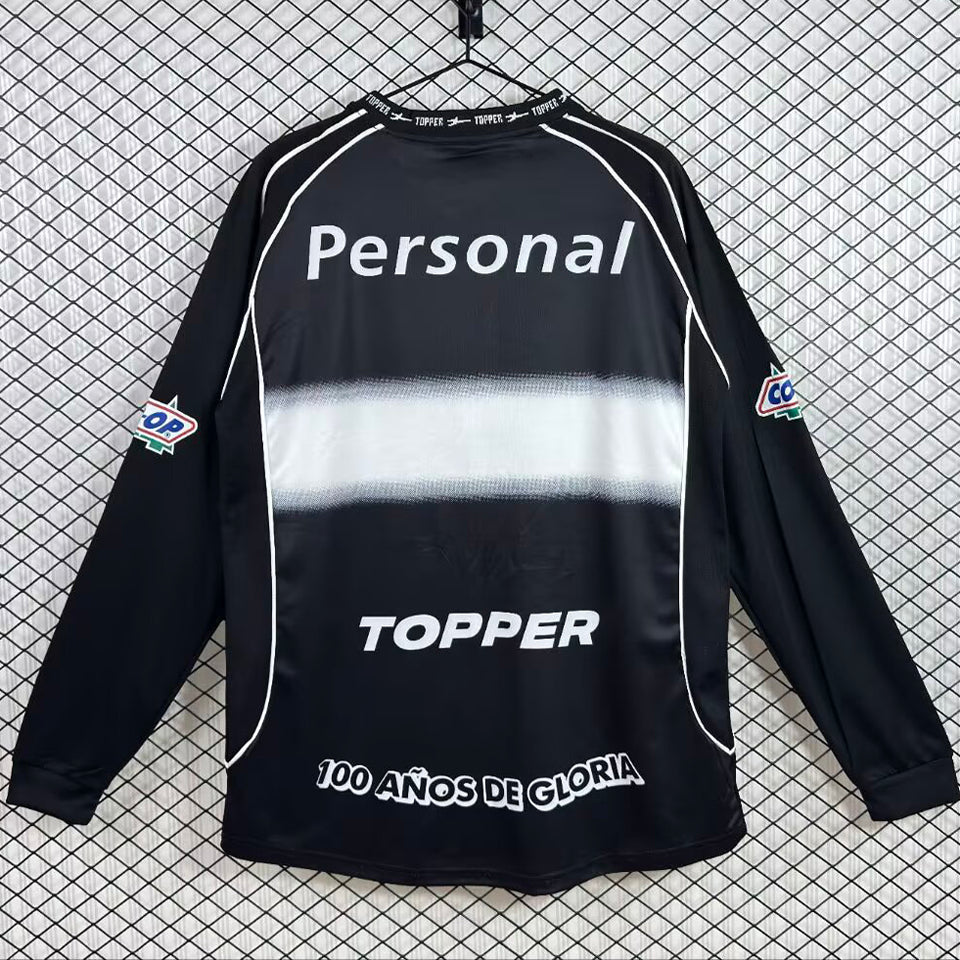 jersey 2002 club olimpia visitante manga larga versión fan retro