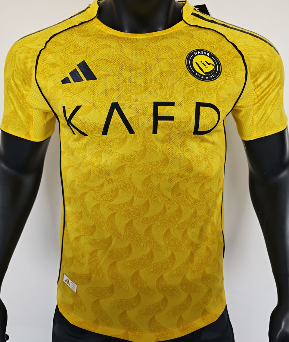 Jersey 2025/26 Al Nassr Local Manga corta Versión Jugador