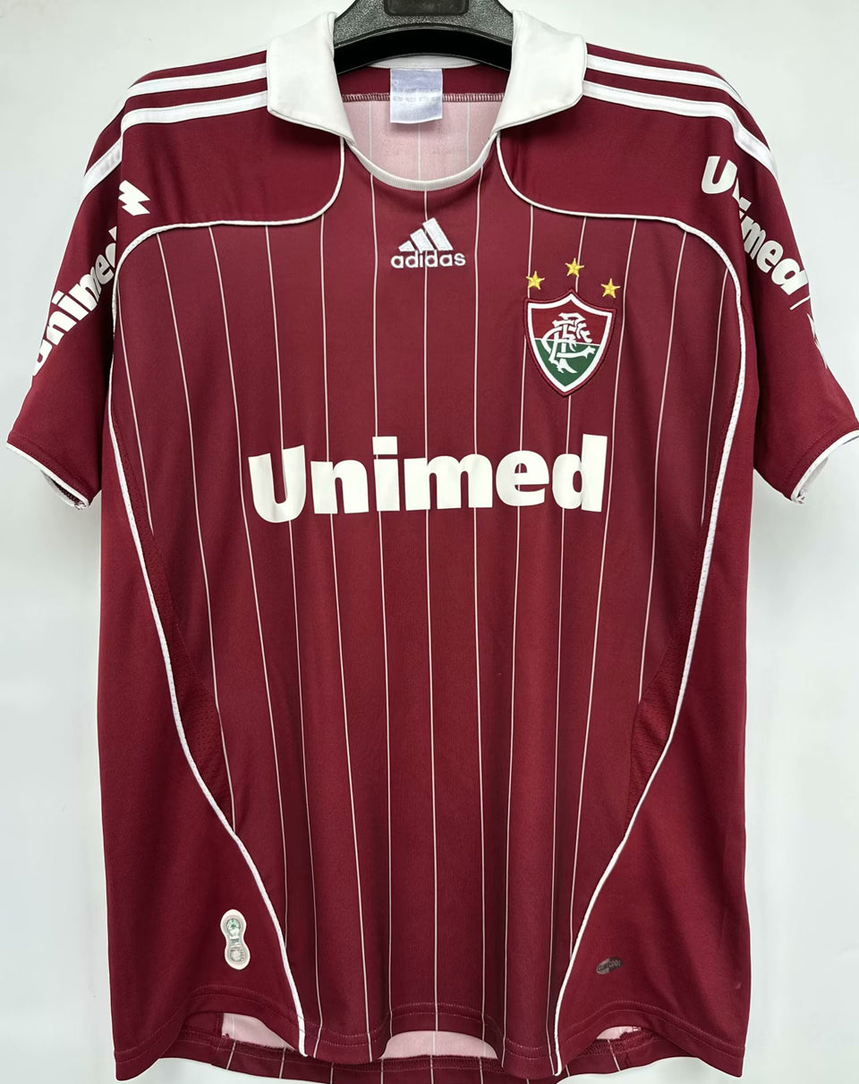 jersey 2007/08 fluminense local manga corta versión fan retro
