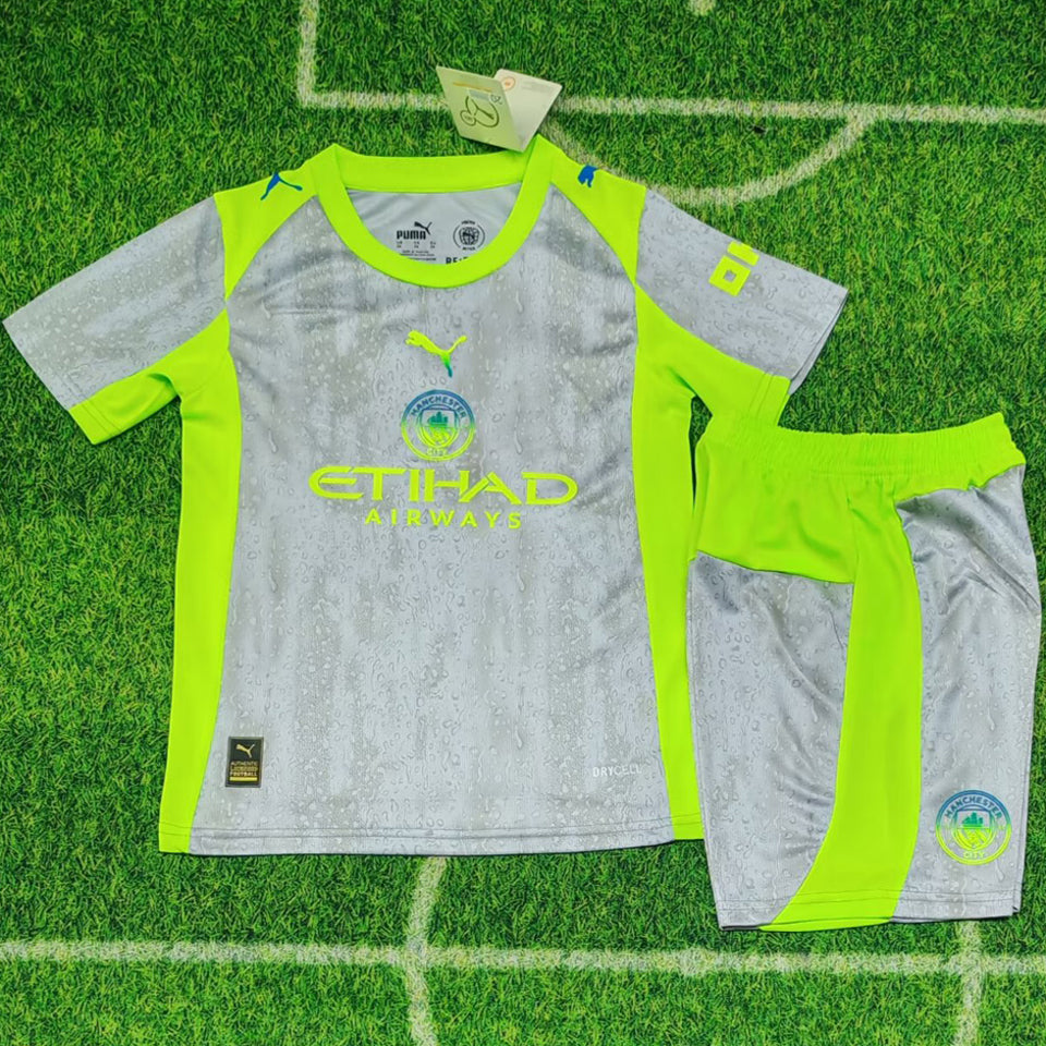 Jersey 2025/26 Manchester City Tercero Manga corta Niño