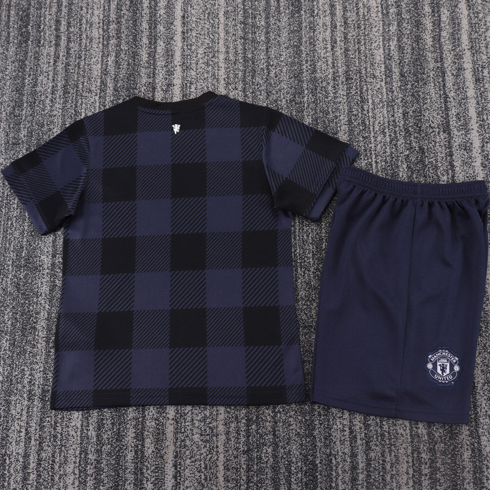 jersey 2013/14 manchester united visitante manga corta niño retro