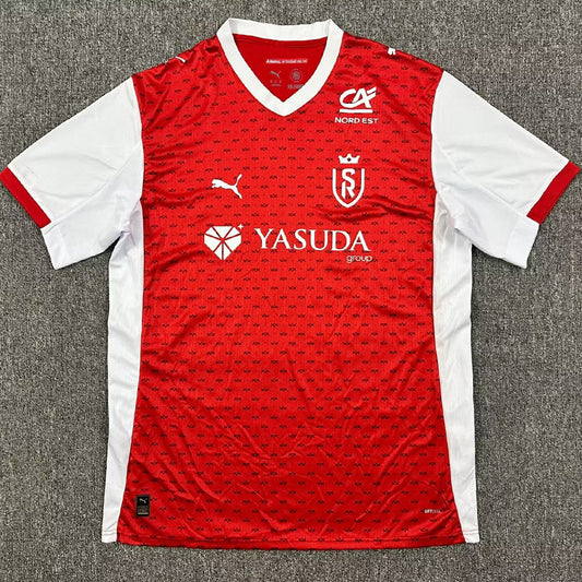 Jersey 2024/25 Stade de Reims Local Manga corta Versión Fan