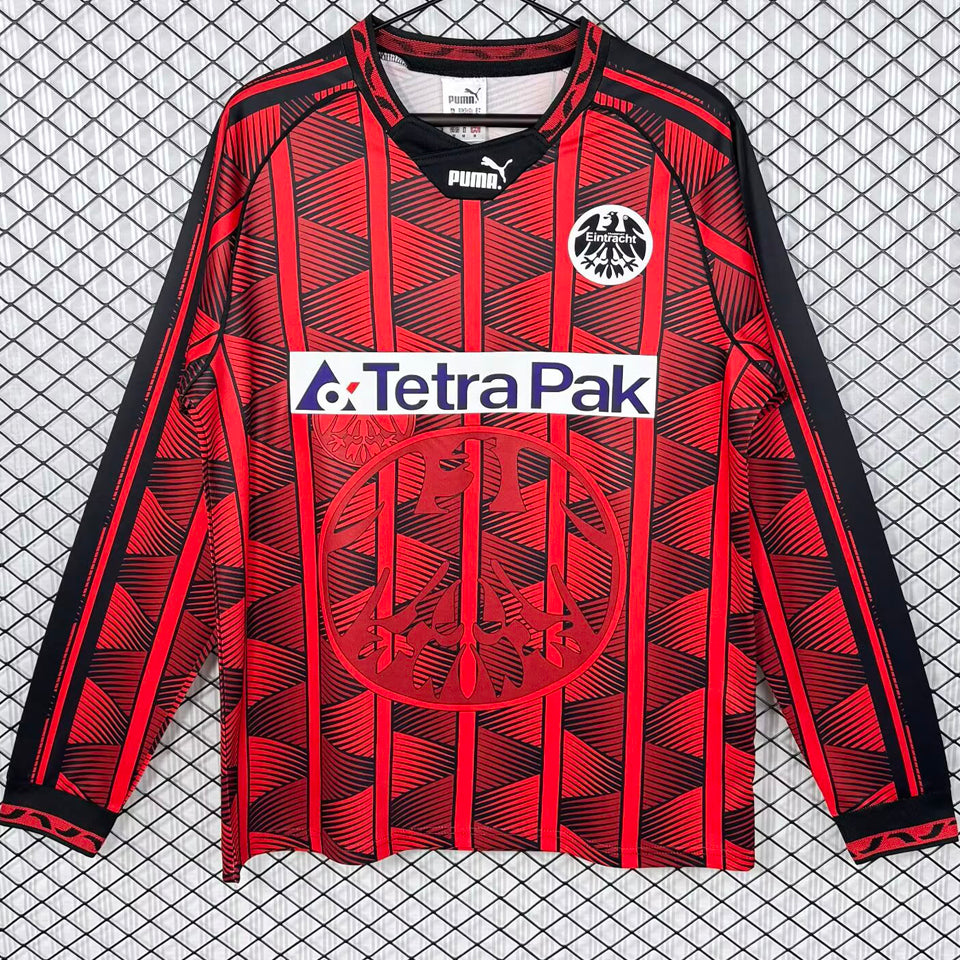 jersey 1995/1996 frankfurt local manga larga versión fan retro