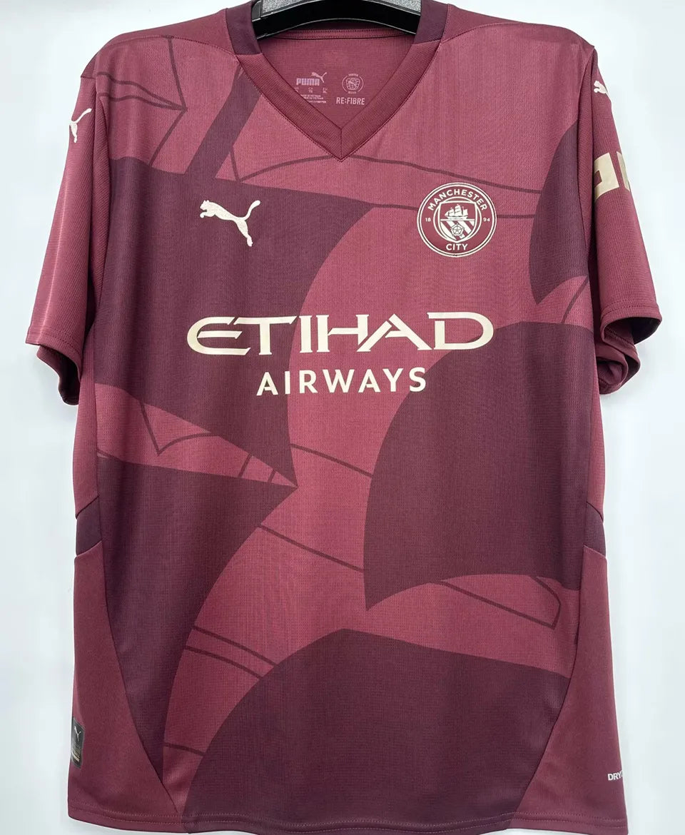 Jersey 2024/25 Manchester City Tercero Manga corta Versión Fan