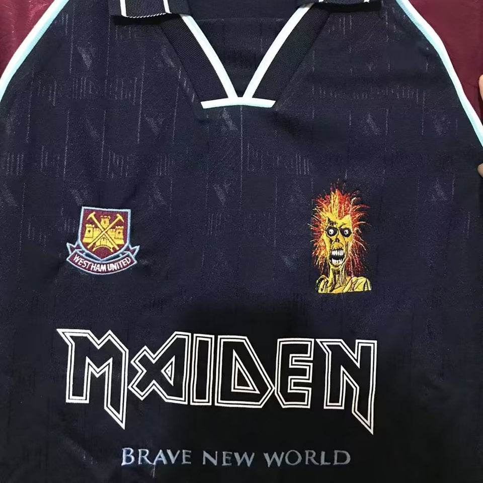 jersey 1999 west ham x iron maiden especial manga corta versión fan retro