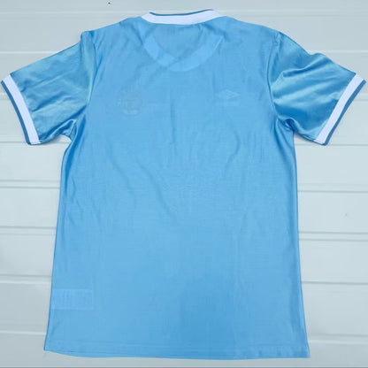 Jersey 1986/1987 Manchester City Local Manga corta Versión Fan Retro