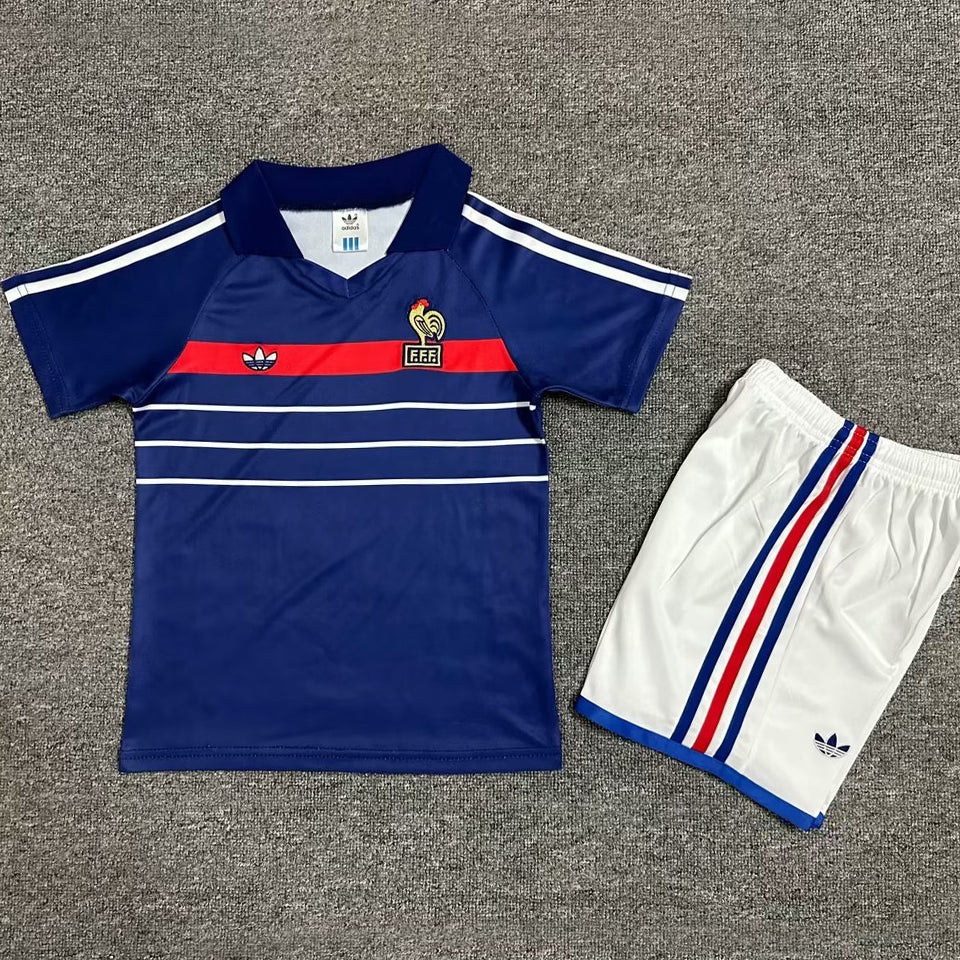 1982/84 Francia Local Niño Selecciones Retro