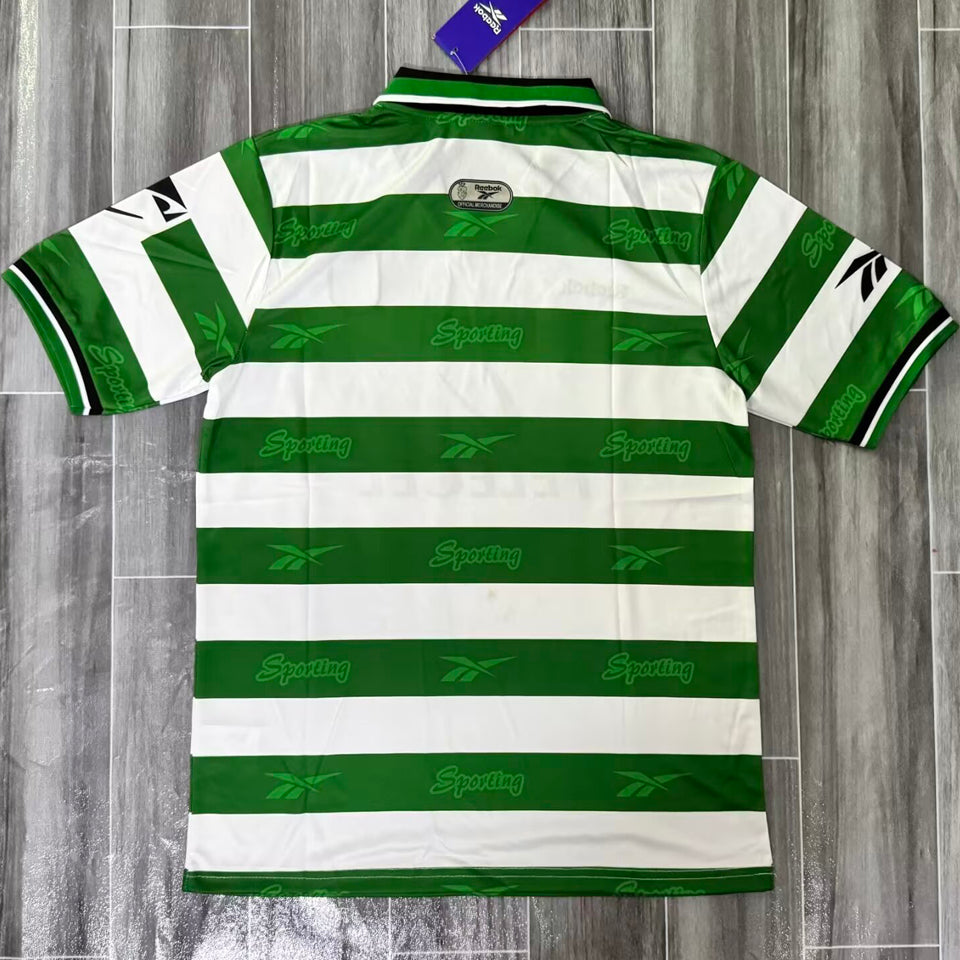 Jersey 1999/2000 Lisbon Local Manga corta Versión Fan Retro