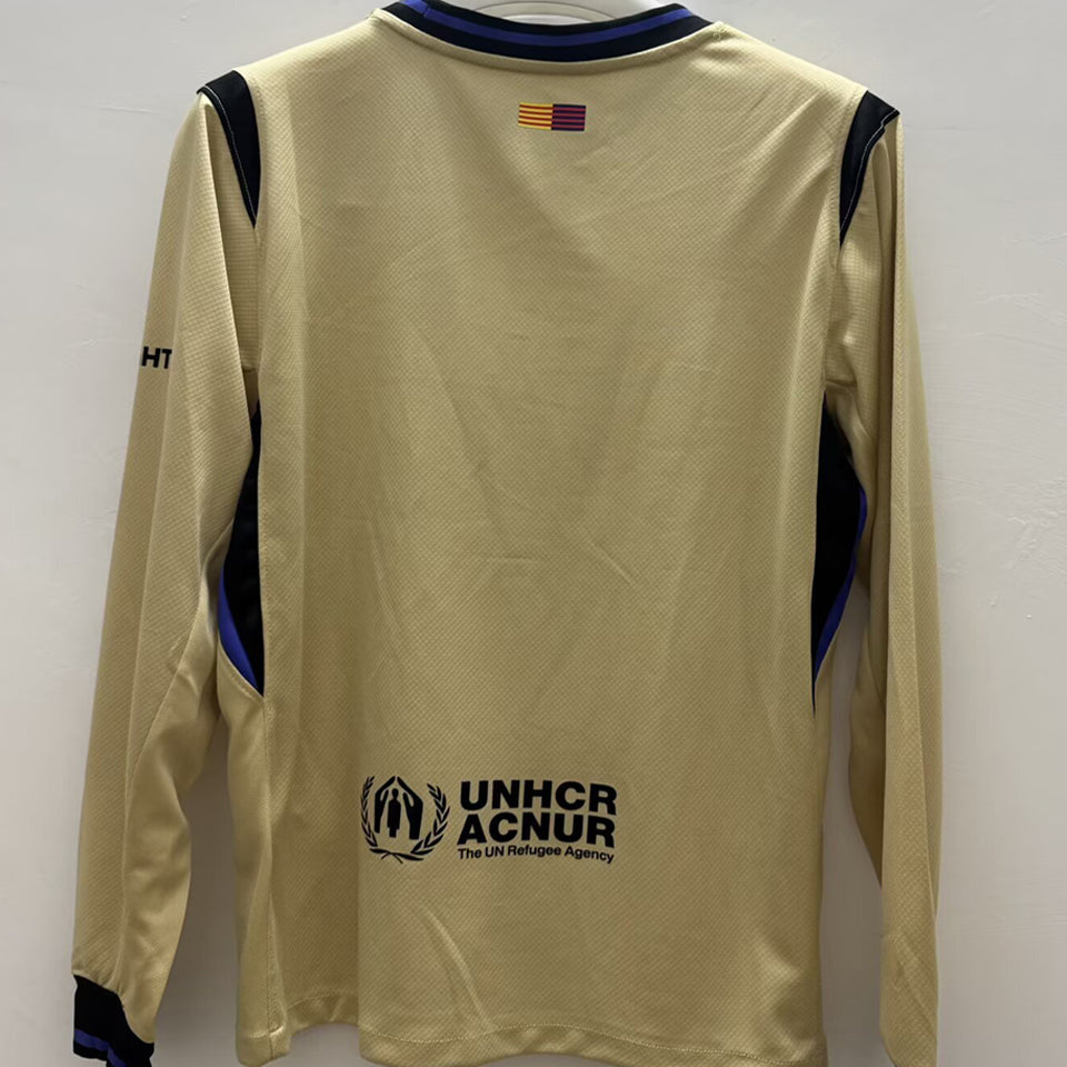 Jersey 2025/26 Barcelona Visitante Manga larga Versión Fan