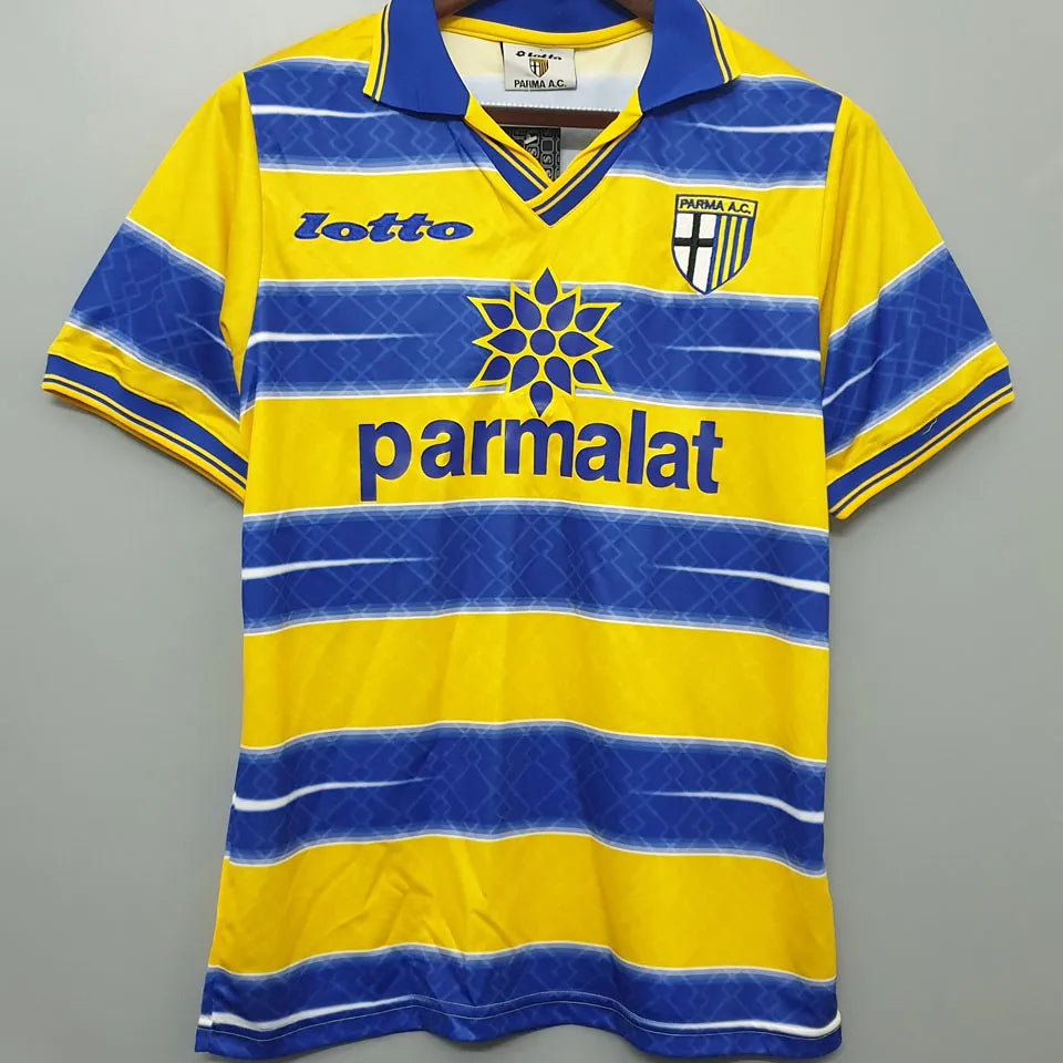 Jersey 1998/99 Parma Local Manga corta Versión Fan Retro