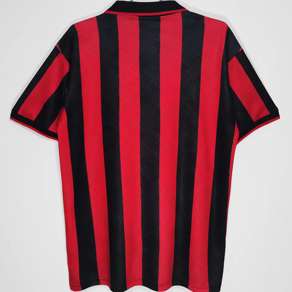 Jersey 1995/96 AC Milan Local Manga corta Versión Fan Retro