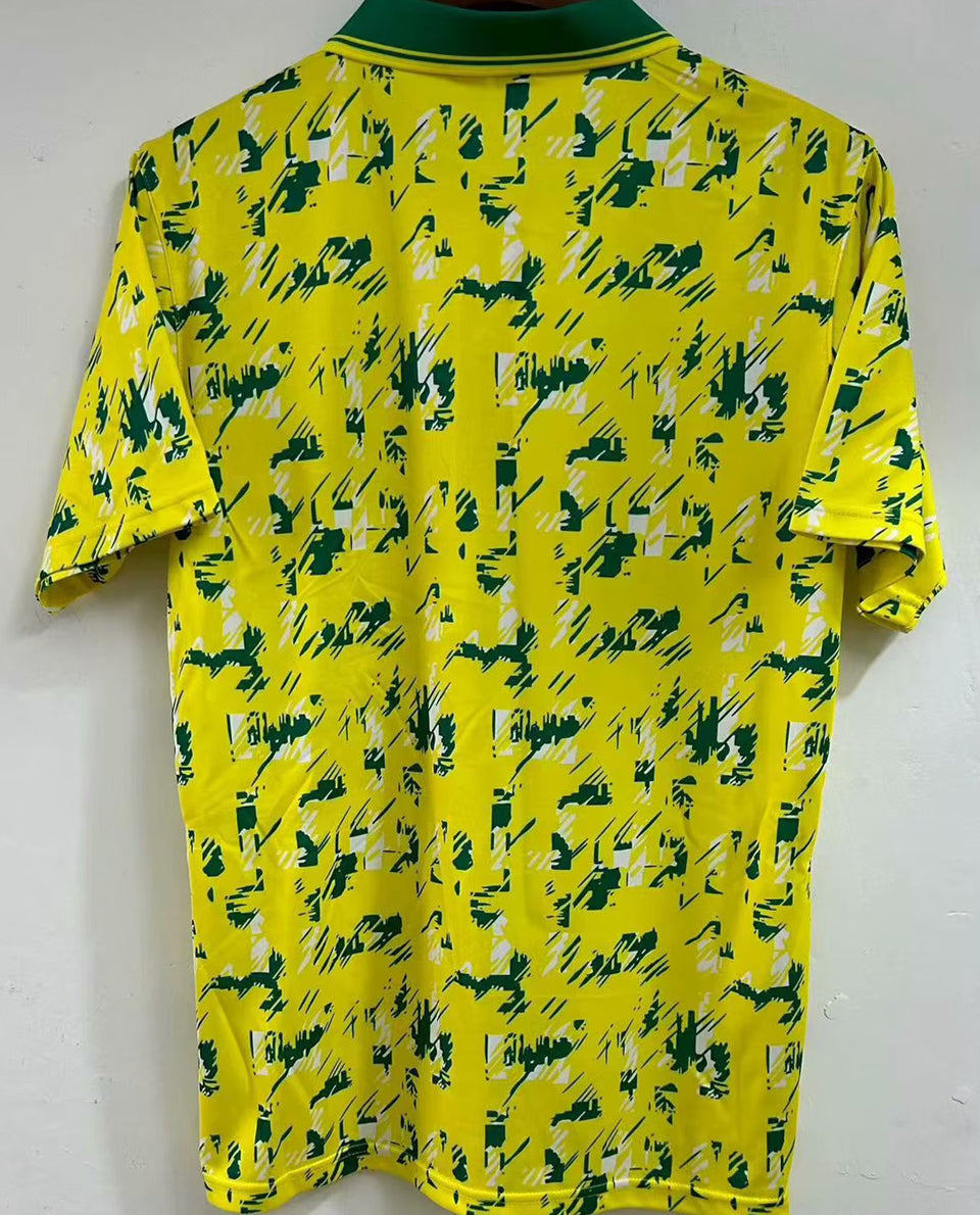Jersey 1992/94 Norwich Local Manga corta Versión Fan Retro
